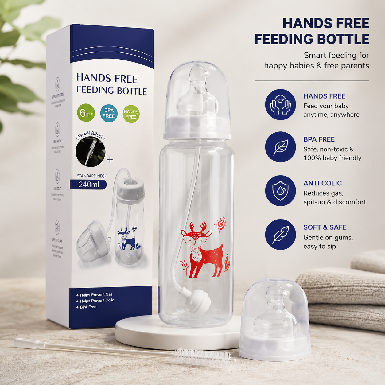 HANDS FREE BABY BOTTLE